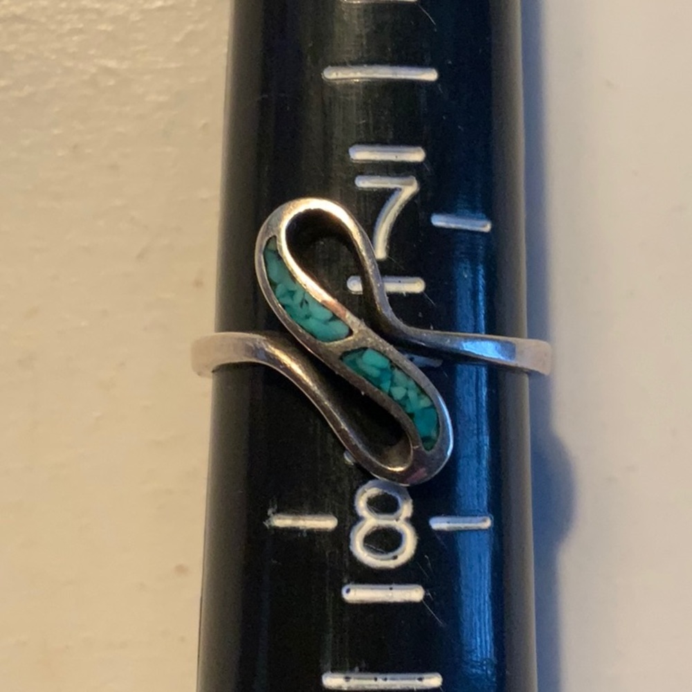 Sterling Silver and Turquoise Ring Size 7 1/2